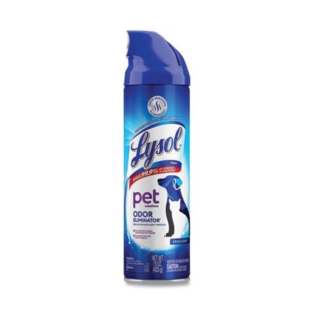 Reckitt Benckiser Disinfectant Spray II Pet Odor Eliminator, Fresh, 15 oz Aerosol Spray, 12PK 99804CT